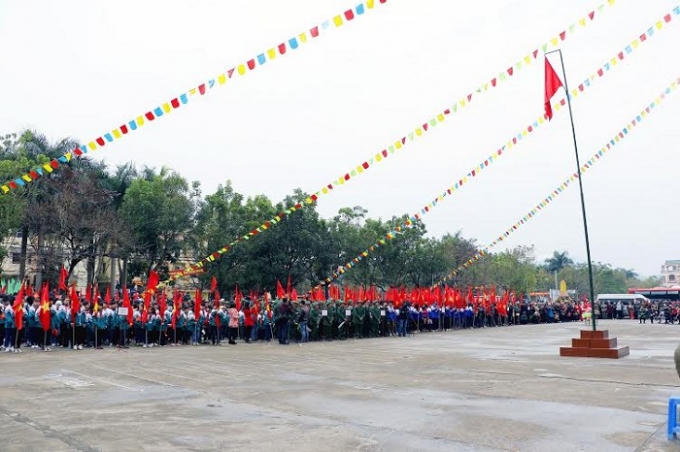 Th&agrave;nh Phố Bắc Kạn tiễn 62 t&acirc;n binh l&ecirc;n đường nhập ngũ