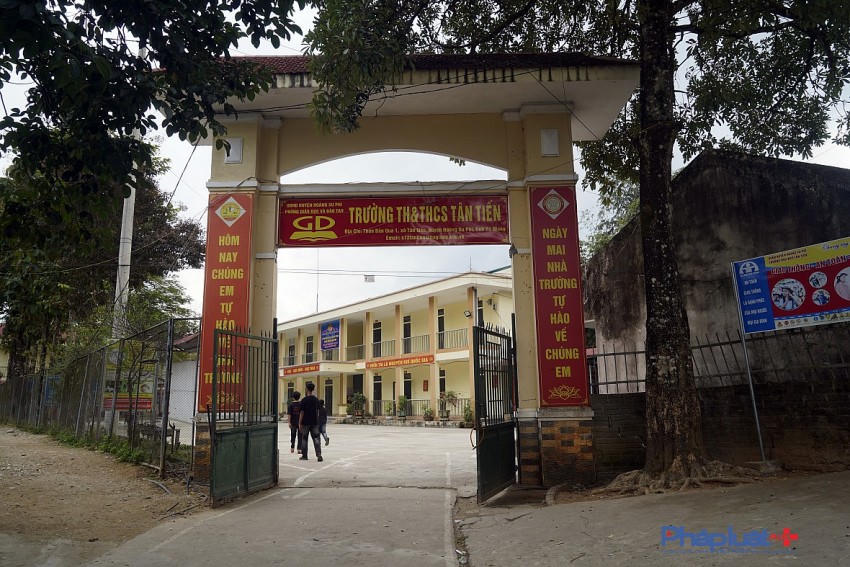 Trường Tiểu học và THCS Tân Tiến là một trong những trường được tổ chức sáp nhập. (Ảnh: P. Họ).