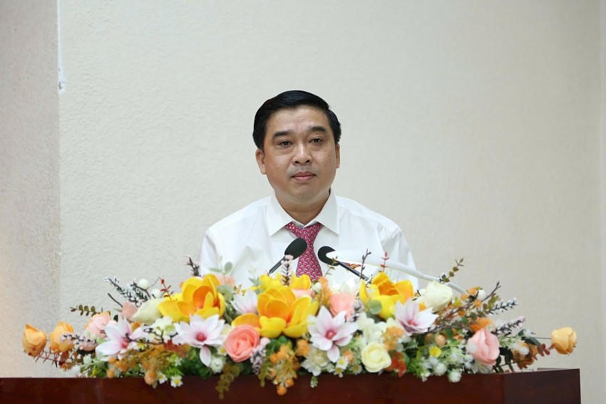 Ông Hồ Văn Hà phát biểu nhận nhiệm vụ