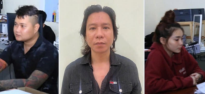 Các đối tượng từ trái qua: Nguyễn Minh Sang, Phạm Giang Bắc, Nguyễn Ngọc Trà Mi.