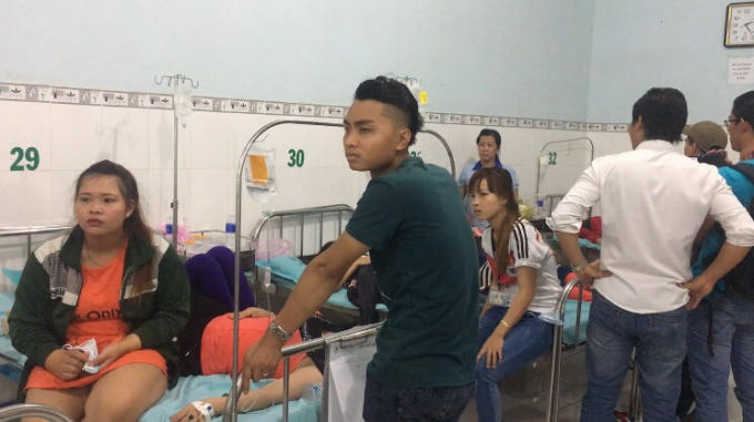Các công nhân hiện đang nằm điều trị.