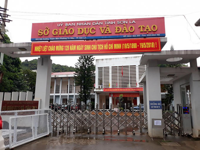 Sở GD&ĐT tỉnh Sơn La - nơi tổ công tác của Bộ GD&ĐT rà soát kết quả thi bất thường của tỉnh này. Ảnh: Nguyễn Thảo