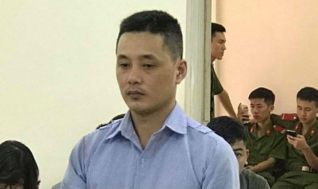 Chu Xuân Trường tại phiên tòa.