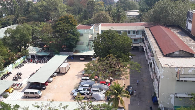 Dự án VFC trở thành một bãi giữ xe rộng lớn.