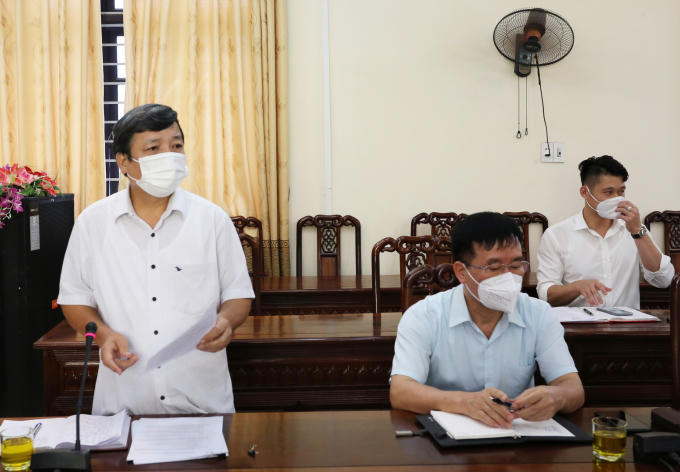 Đồng chí Nguyễn Bá Thành - Giám đốc Sở KH&CN phát biểu tại Hội nghị.