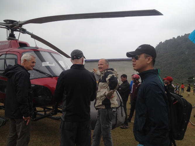 Một bộ phận trong đoàn làm phim đã được di chuyển đến huyện Bố Trạch.