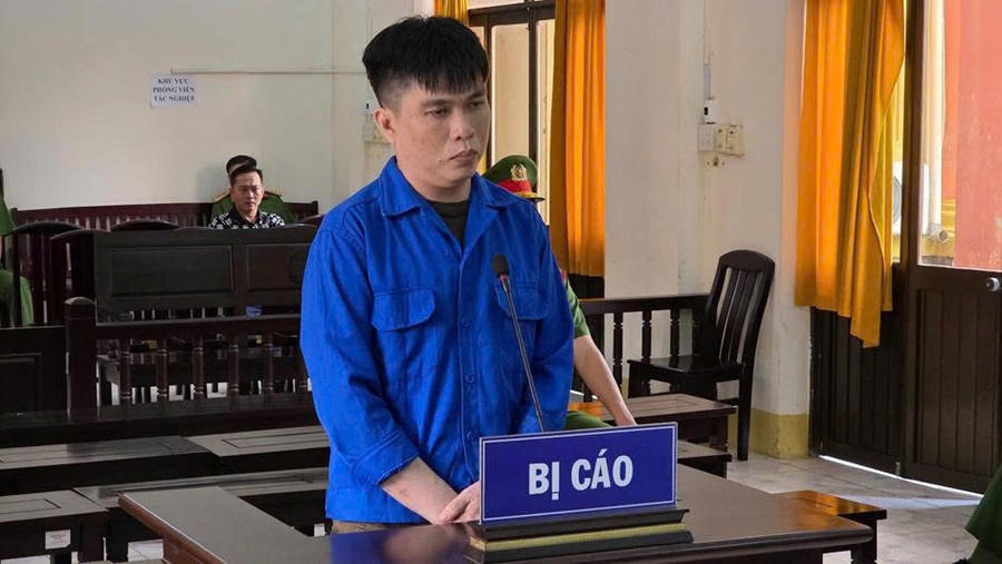 Bị cáo Lê Minh Châu tại phiên toà