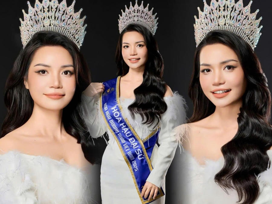 Doanh nhân Mai Hải Hà đăng quang ngôi vị Hoa hậu Đại sứ của cuộc thi Hoa hậu Doanh nhân Việt Nam 2025 đầy cảm xúc.