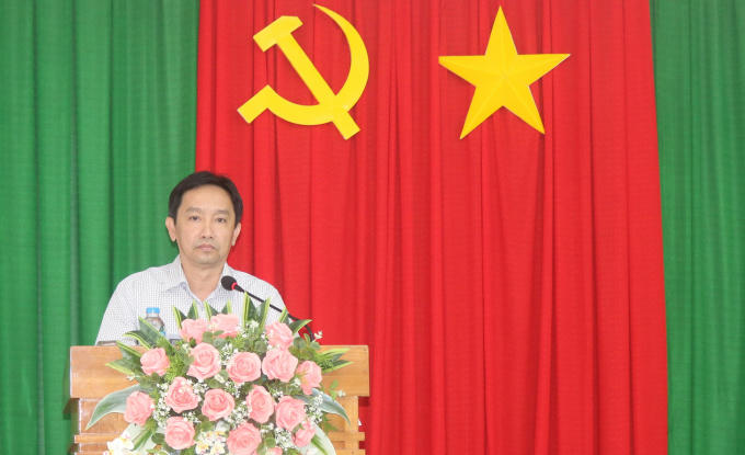 Ông Nguyễn Tiến Dũng – Giám đốc Sở GTVT TP.Cần Thơ  phát biểu chỉ đạo tại buổi họp.