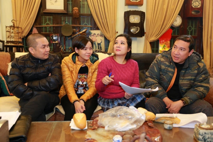 Xuân Hinh, Thanh Thanh Hiền cùng Quang Thắng và ekip tập luyện chuẩn bị cho Xuân Phát Tài 6