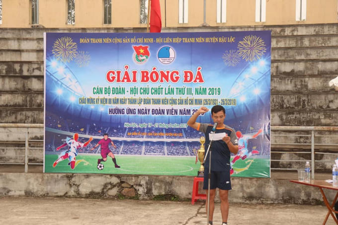 Hậu Lộc (Thanh H&oacute;a): Tổ chức giải b&oacute;ng đ&aacute; c&aacute;n bộ Đo&agrave;n, Hội to&agrave;n huyện lần thứ III