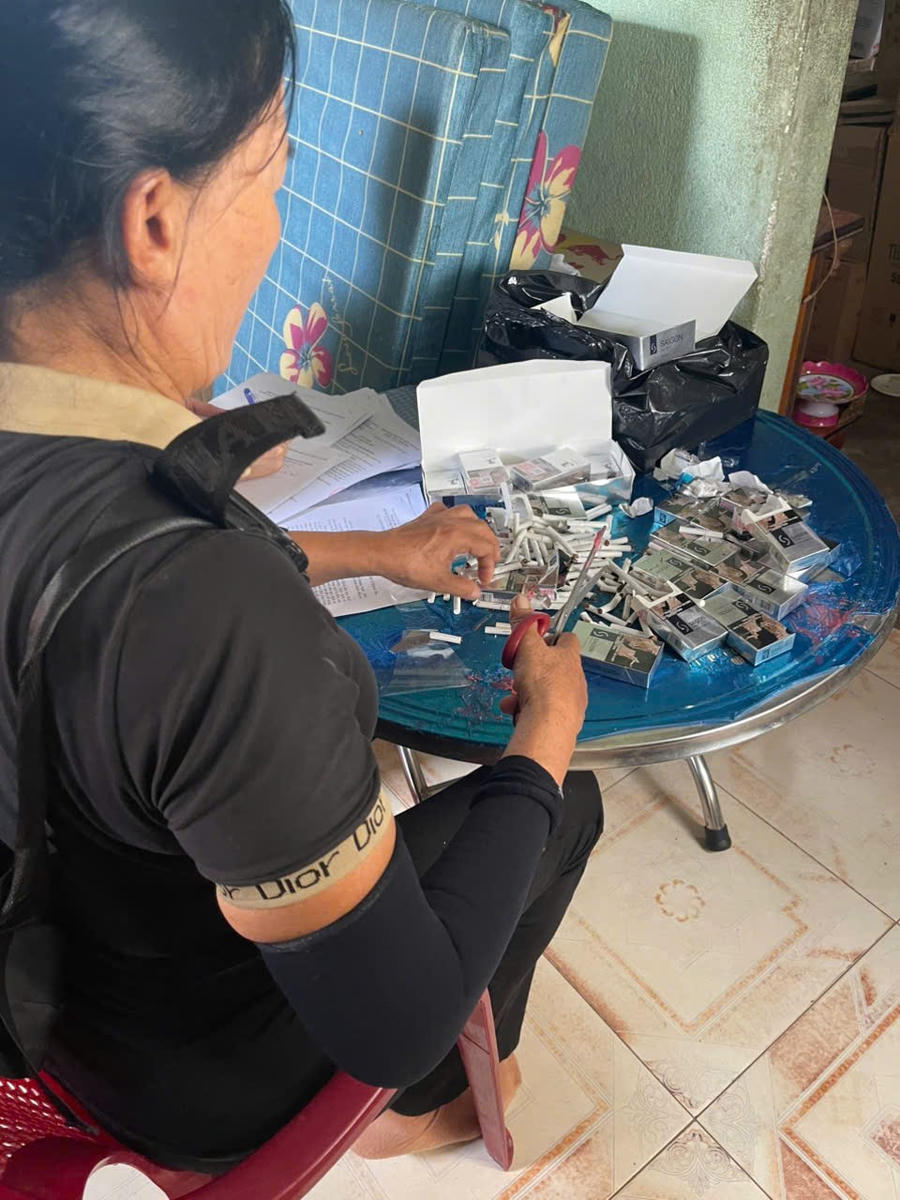 Lực lượng QLTT Quảng Ngãi sẽ thường xuyên kiểm tra, kiểm soát hành vi kinh doanh, buôn bán, tàng trữ thuốc lá nhập lậu, giả mạo nhãn hiệu.