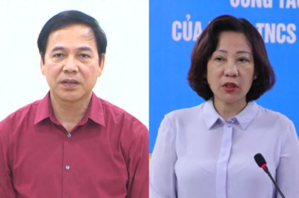 Phó Chủ tịch UBND tỉnh Quảng Ninh, ông Đặng Huy Hậu và bà Vũ Thị Thu Thủy.