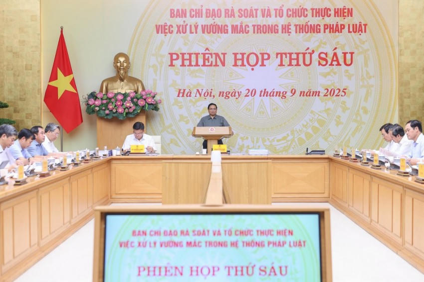 Thủ tướng chủ trì Phiên họp thứ 6. (Ảnh: H.Thư)