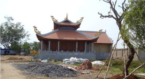Công trình này đã bị lập biên bản, xử phạt hành chính 6,2 triệu đồng.