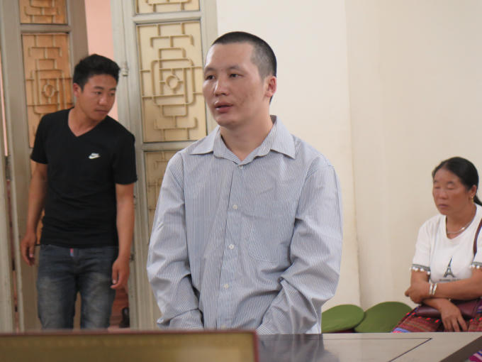 Bị cáo Giàng A Dong tại tòa.