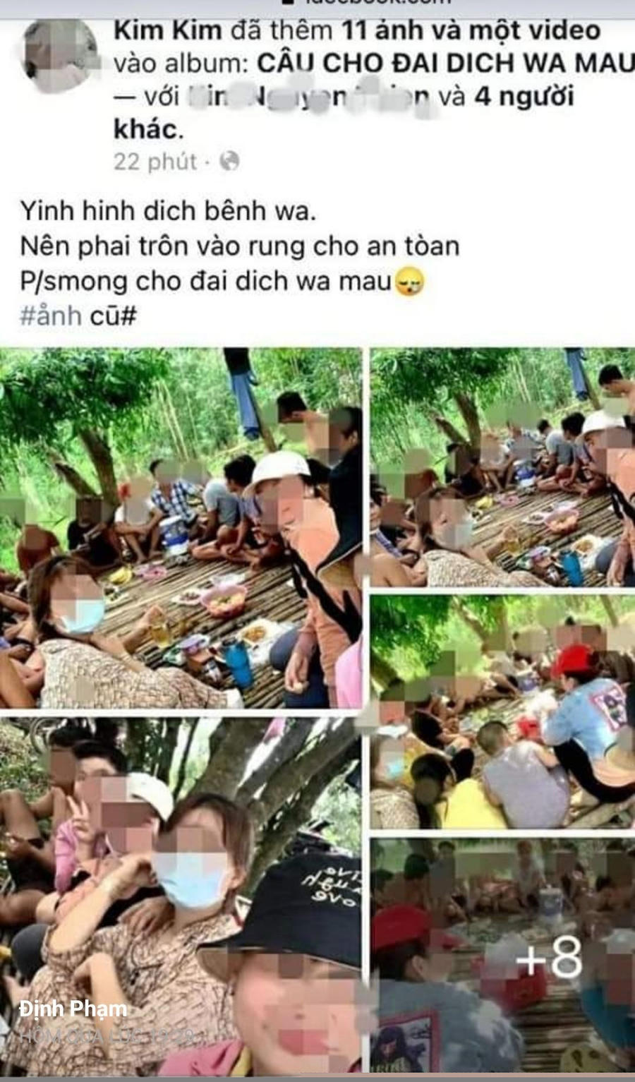 21 nam thanh nữ tú trốn vào rừng ăn nhậu bị xử phạt 210 triệu đồng.