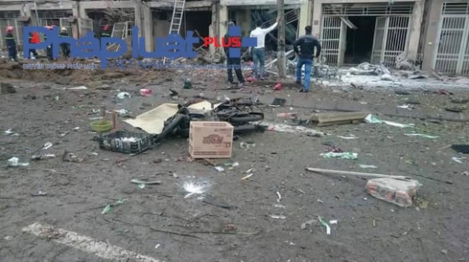 Hiện trường tan hoang sau vụ vổ kinh hoàng.