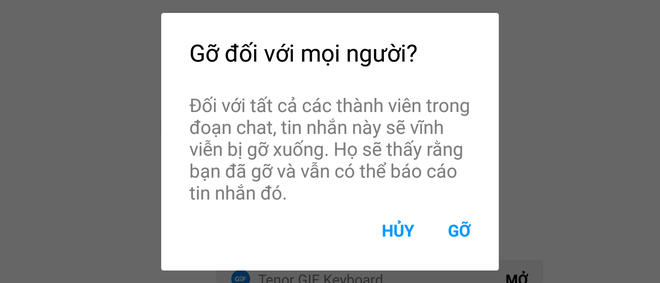 Facebook đã cho phép người dùng thu hồi tin nhắn đã gửi