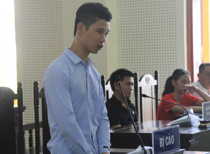 Lưu Văn Đức tại phiên tòa ngày 7/8.