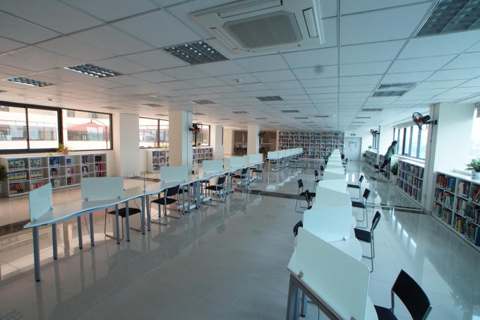 Thư viện là một trong những dấu ấn đặc sắc của Trường