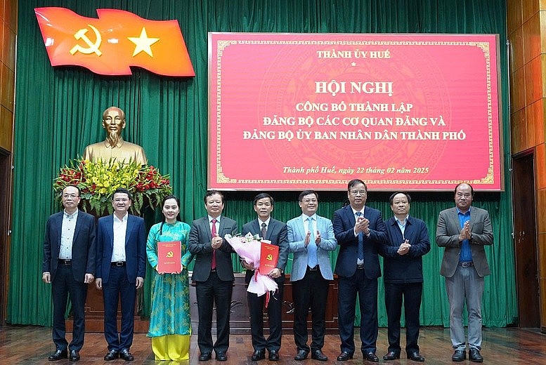 Quyết định thành lập Đảng bộ cơ quan Ủy ban nhân dân thành phố Huế