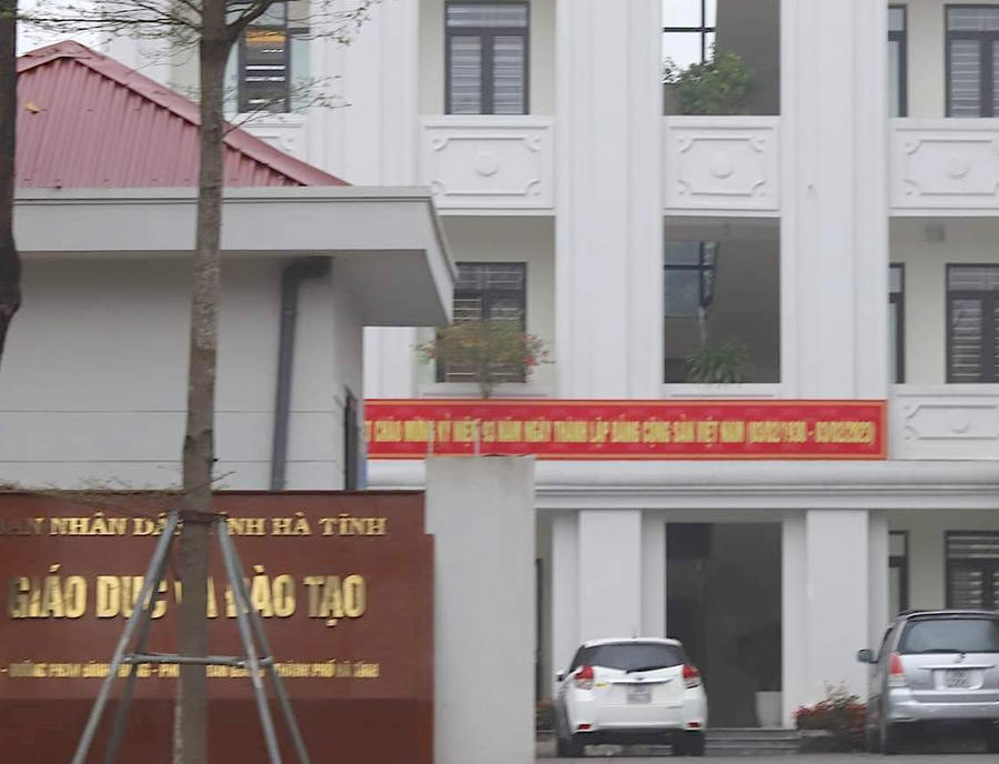 Sở GD&ĐT Hà Tĩnh, nơi xảy ra sự việc bất thường trong công tác đấu thầu, mua sắm thiết bị giáo dục.