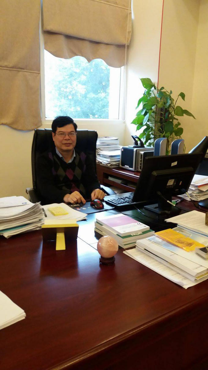 TS Trần Quang Huy, Phó Hiệu trưởng trường đại học Luật Hà Nội (Ảnh Lương Liễu).