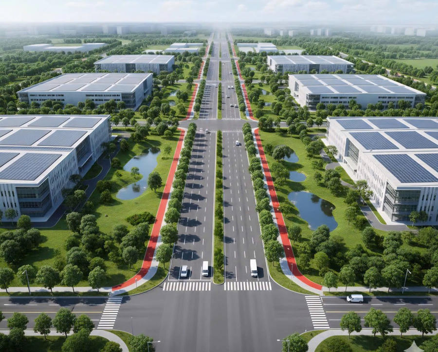 mô phỏng Khu công nghiệp Hiệp Thạnh – giai đoạn 1