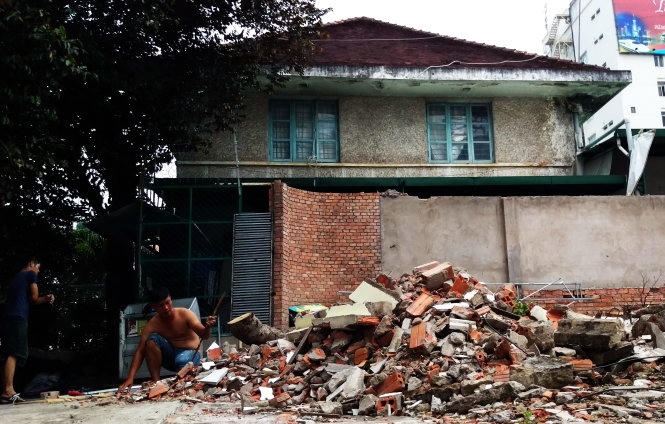 Hiện trạng của biệt thự 6C Tú Xương, Q.3, TP.HCM - Ảnh: HỮU THUẬN.