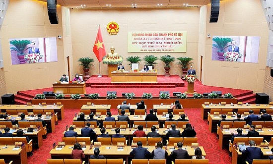 . Tại Kỳ họp thứ 22 tới đây, HĐND TP.Hà Nội sẽ xem xét thông qua Nghị quyết về chủ trương sắp xếp đơn vị hành chính cấp xã trên địa bàn TP Hà Nội. Ảnh: HĐND TP Hà Nội.