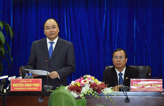 Thủ tướng phát biểu tại buổi làm việc (ảnh: VGP)