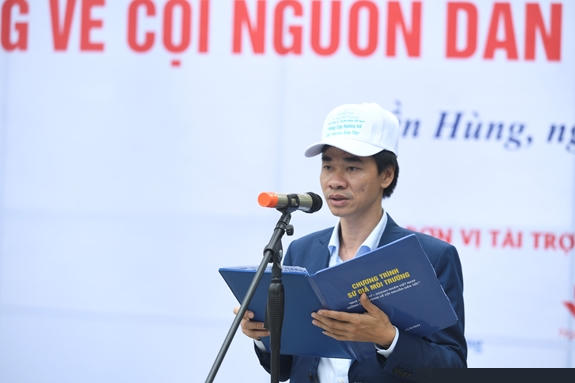 Ông Vũ Trường Xuân, Viện trưởng Viện Môi trường và Năng lượng tái tạo phát biểu.