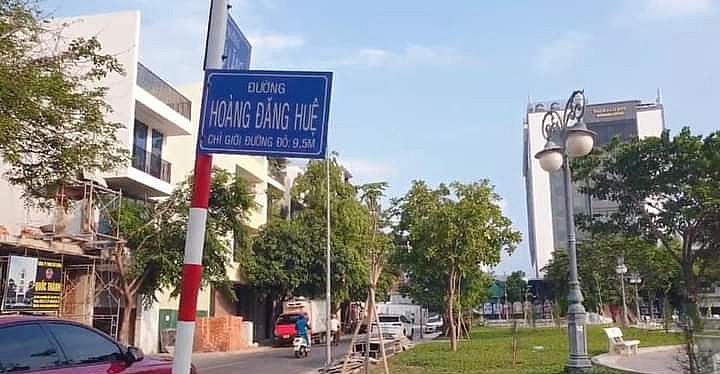 Con đường mang tên Thiếu tướng Hoàng Đăng Huệ tại Thành phố Nha Trang, tỉnh Khánh Hòa