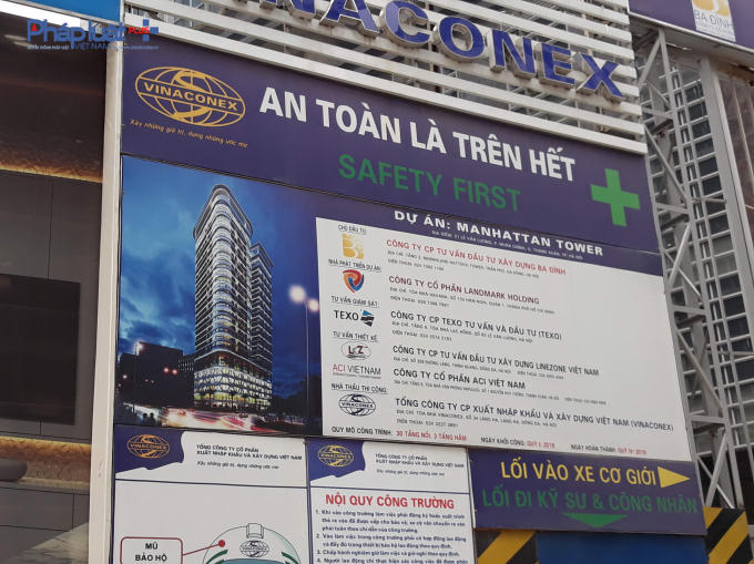 Bảng thông tin về dự án.