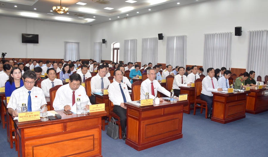 Đại biểu tham dự Kỳ họp chuyên đề.