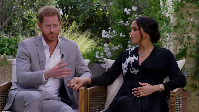 Cặp đôi chia sẻ về những áp lực khi sống trong gia đình hoàng gia (Ảnh: CBS).