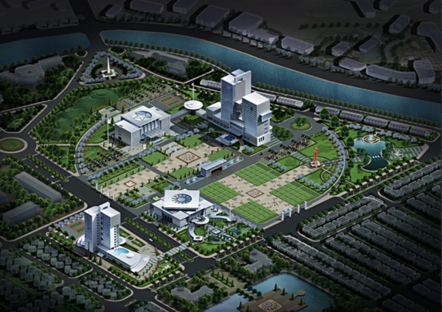 Phối cảnh dự án Khu hành chính tập trung tỉnh Hải Dương