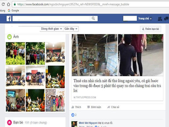 Các đối tượng xấu dụ dỗ người dùng Facebook bằng các tiêu đề "hot", gây sự chú ý, tò mò.