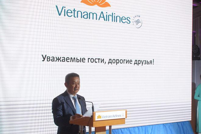 Tổng gi&aacute;m&nbsp;đốc Vietnam&nbsp;Airlines Dương Tr&iacute; Th&agrave;nh cho biết&nbsp;đ&acirc;y l&agrave; dấu mốc&nbsp;đ&aacute;ng nhớ của Vietnam&nbsp;Airlines.