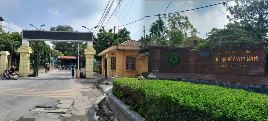Trụ sở Học viện Nông nghiệp Việt Nam. Ảnh Như Trường