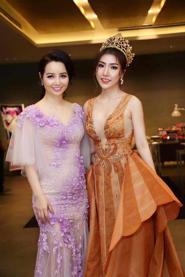 Hoàng Y Nhung và diễn viên Mai Thu Huyền.