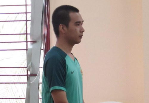 Bị cáo Đạt tại phiên tòa. (Ảnh:  Báo Công an nhân dân)