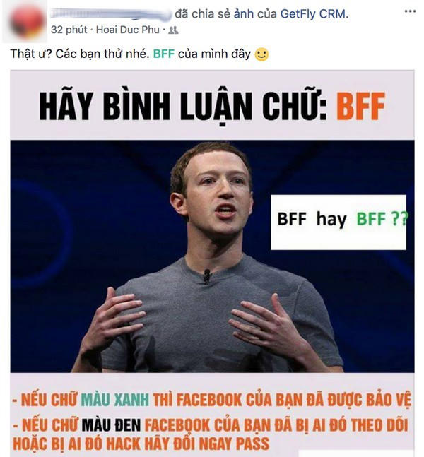 Cách thức để kiểm tra tài khoản Facebook được nhiều người lan truyền trong những ngày gần đây