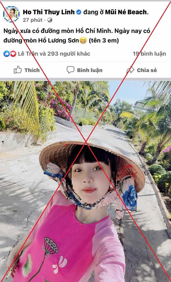 Đường mòn Hồ Chí Minh bị đem ra ví với con đường dẫn lên khu resort xây dựng trái phép trên đồi Cát Bay