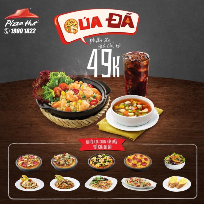 Ăn tại Pizza Hut  chỉ từ 49 ngh&igrave;n đồng