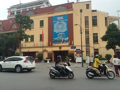 Trụ sở công an quận Ba Đình.