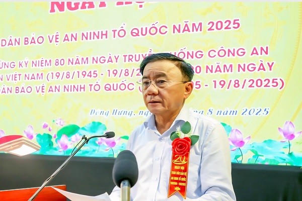 Ủy viên Bộ Chính trị, Thường trực Ban Bí thư Trần Cẩm Tú phát biểu tại ngày hội.