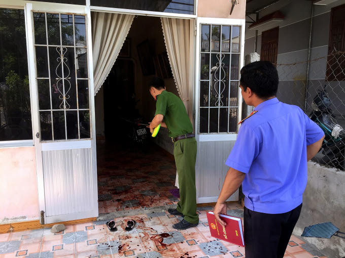 Hiện trường vụ án mạng.