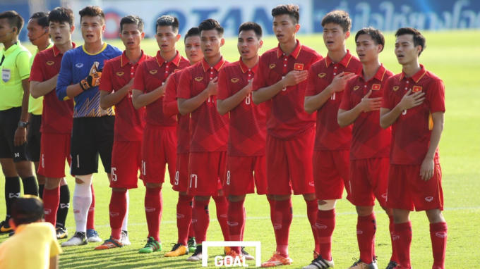 U23 Việt Nam nhận lời mời từ Tập đoàn Sun Group ngay trước giờ đá chung kết U23 châu Á 2018. Anrh: Goal.